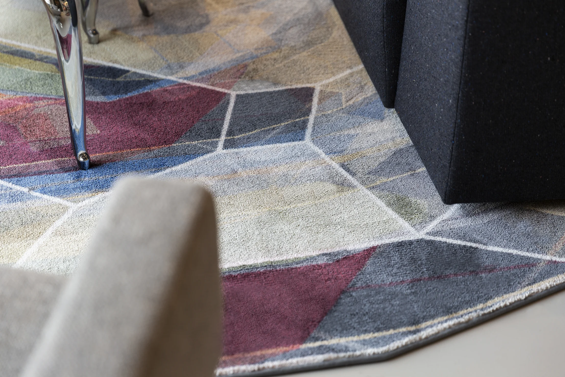 Carpet Crystal brown detail in interior